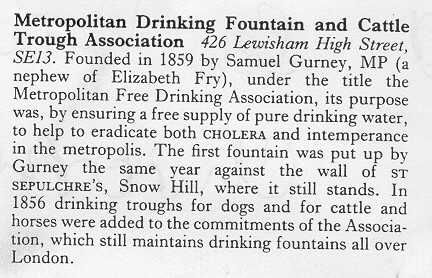 Metropolitan Drinking Fountain and Cattle Trough Association